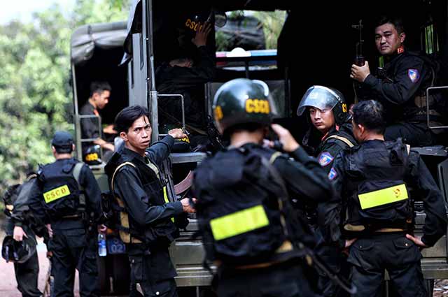 Cảnh sát cơ động được huy động người, phương tiện, thiết bị trong trường hợp cấp bách